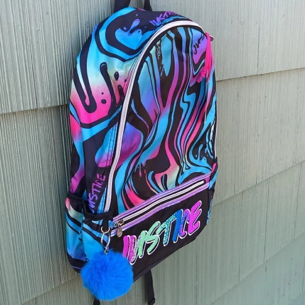 Justice Girls Graphic Backpack Bag